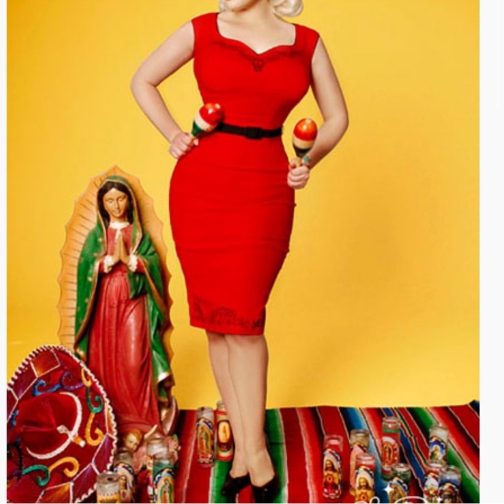 Pinup Couture Day of the Dead Wiggle Dress